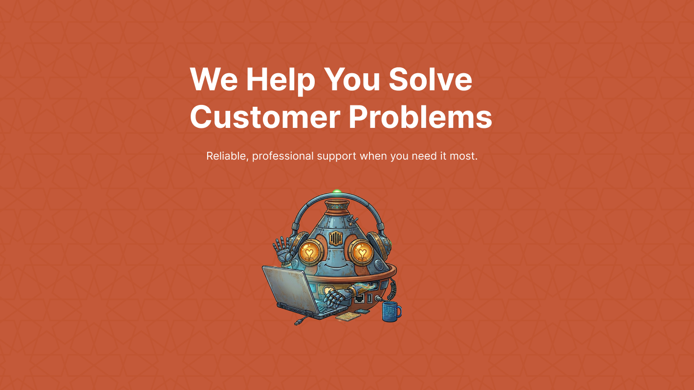 Help to Solve hero section showing the redesigned landing page
