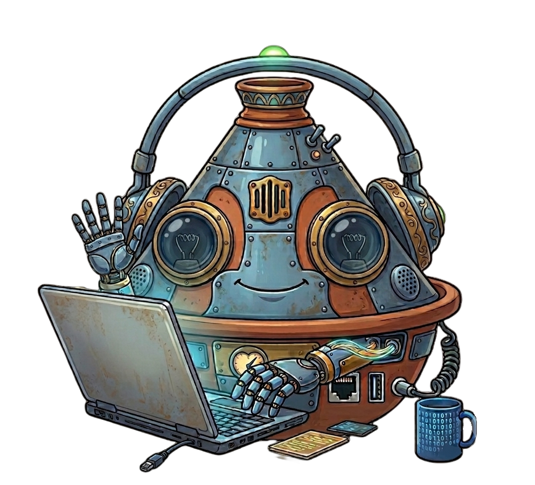 Robot booting up